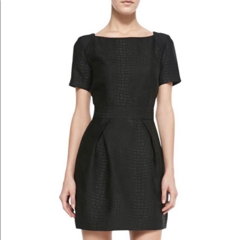French Connection Fitted Black Dress